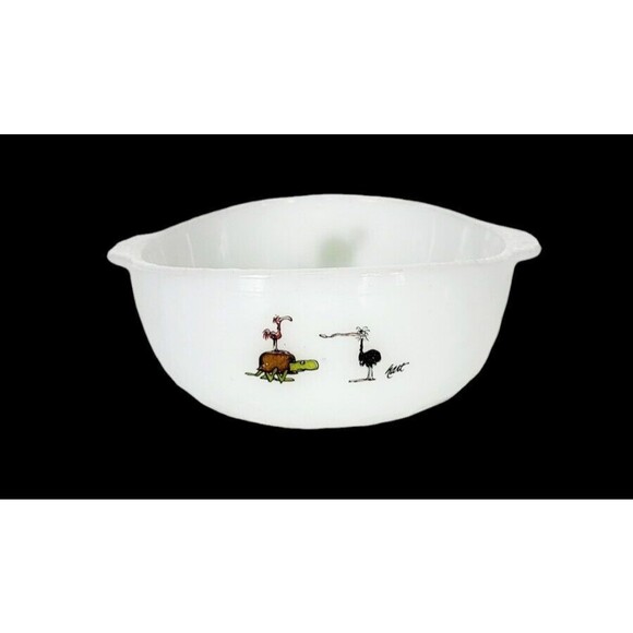 VTG 70s Fire-King Grog BC Comic Strip Ice Age Johnny Hart Caveman Cereal Bowl - Picture 9 of 13